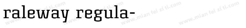 raleway regula字体转换